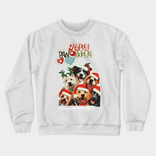 happy pawlidays Crewneck Sweatshirt